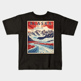 Alaska United States of America Tourism Vintage Poster Kids T-Shirt